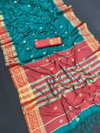 Rose Paithani  By weaving jari Cotton Silk Designer Sarees Wholesalers In Delhi
